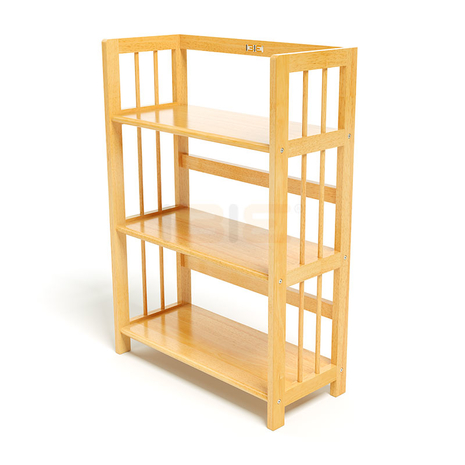 Kệ sách đa năng gỗ cao su tự nhiên  3  Tầng 80cm * 92cm